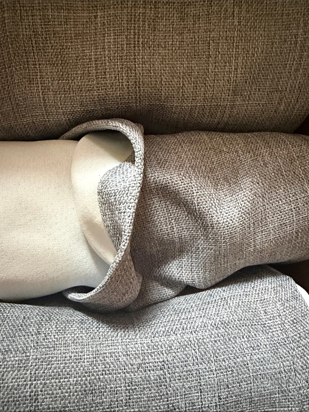 4 lined linen curtains